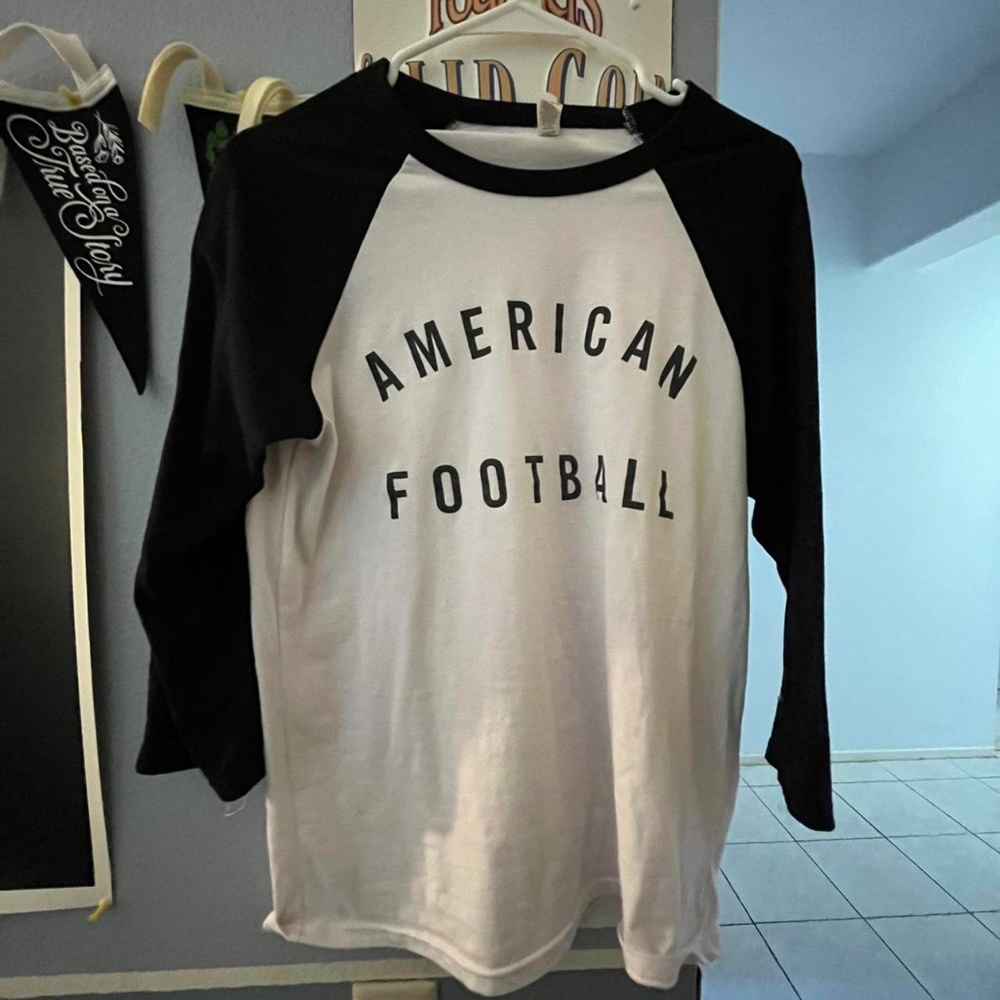 American Football Baseball Raglan Sz M